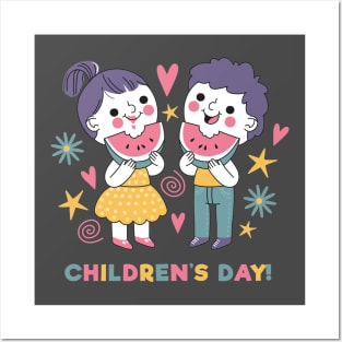 Happy children's day Posters and Art